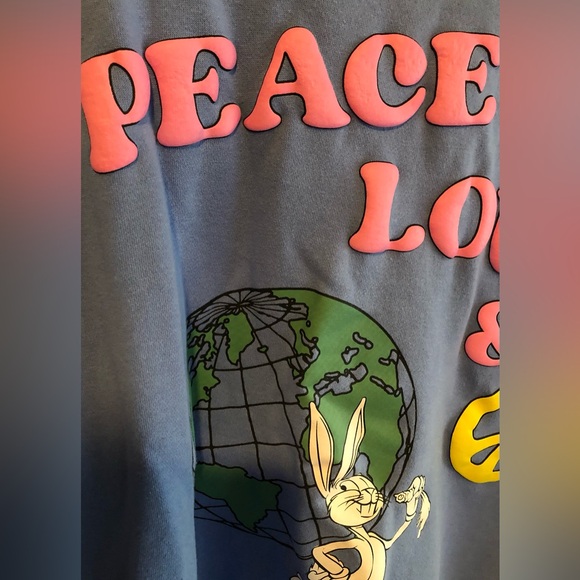 Men’s Looney Tunes Peace, Love & Unity Crew Neck Sweat Shirt Size 3XL - Picture 5 of 8